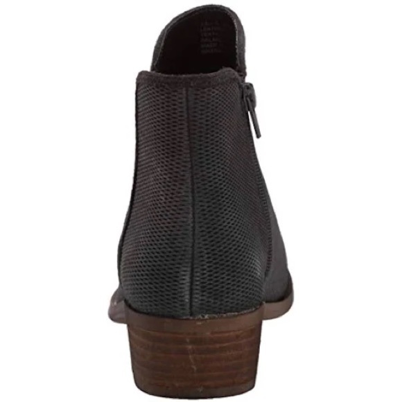 Kensie "Gerona" Women's Preforated Ankle Booties, Dark Gray w Small Heel, Sz 6.5 - Picture 5 of 16